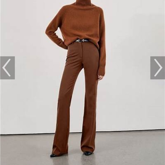 Nili Lotan Arielle Pants Sienna Brown Size 8 NWT - Picture 1 of 1